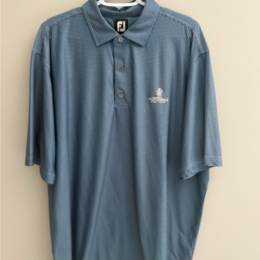 FootJoy Blue Polo Shirt Casual Comfort